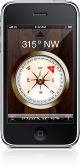 maps compass location 2009 copy الخصائص الجديده لـ iPhone 3G S