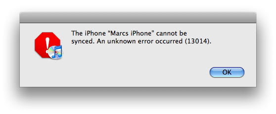 iphone error حل مشكلة الأخطاء رقم : 13014، 13136 و 13213 في الآيتونز