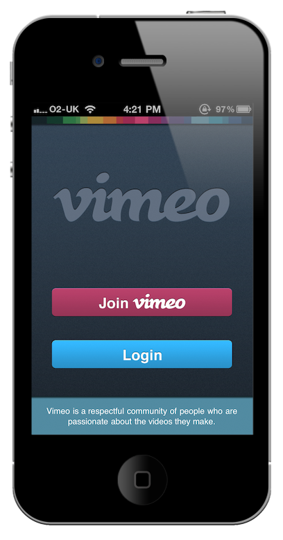 Vimeo Vimeo تصدر تطبيقها على الآيفون