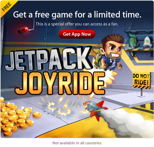 Ku8 عروض التطبيقات المجانية: لعبة Jetpack Joyride للآيفون والآيباد