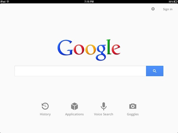 NewImage105 تطبيق Google Search للآيباد يحصل على تصميم ومميزات جديدة