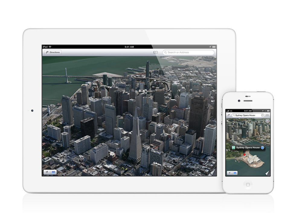 maps gallery flyover مميزات نظام iOS 6