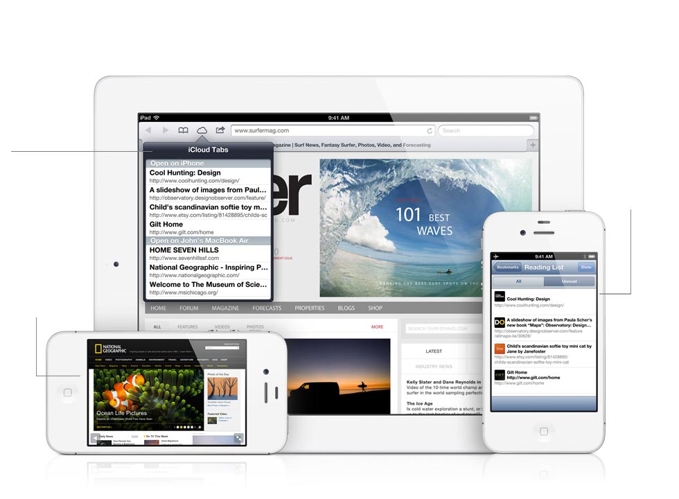 safari main مميزات نظام iOS 6