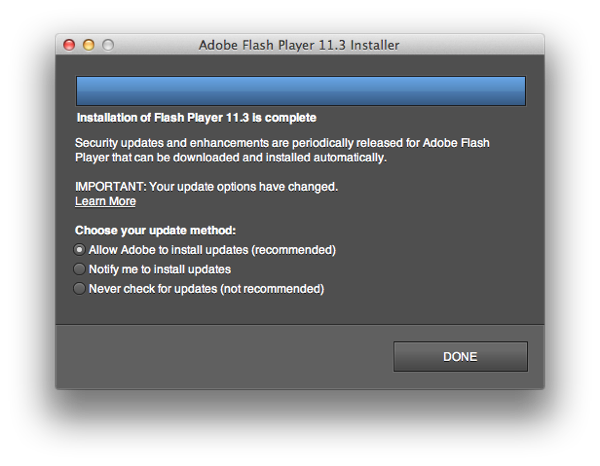Adobe Flash Player 11 3 Installer