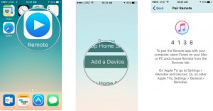 Remote app add device iPhone