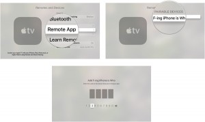 Remote app pairable iPhone Apple TV