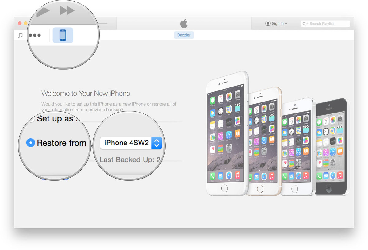  how to transfer data iphone itunes
