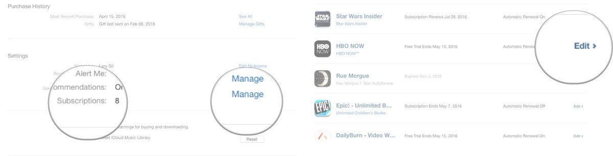 Apple TV manage subscriptions10 