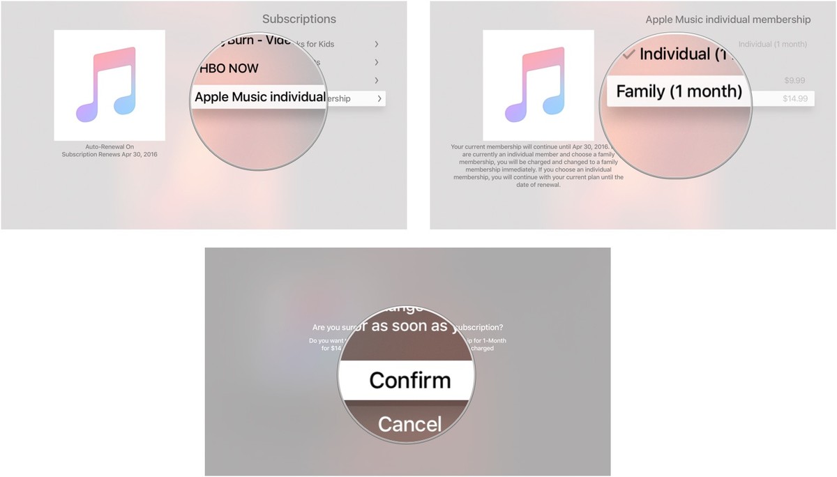Apple TV manage subscriptions3