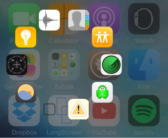 Exsto-radial-folder-app-icons