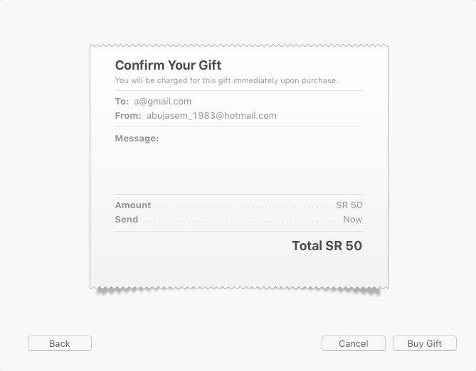 From your Mac or PC send iTunes gift amount 3