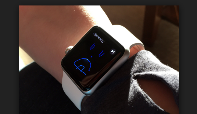 sketching on Apple Watch