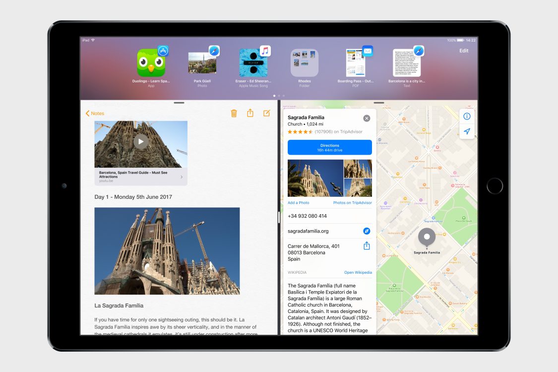 مزايا عمليّة جديدة لنظام iOS 11 على iPad