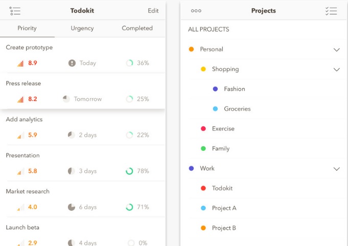تطبيق Todokit لإدارة المهام