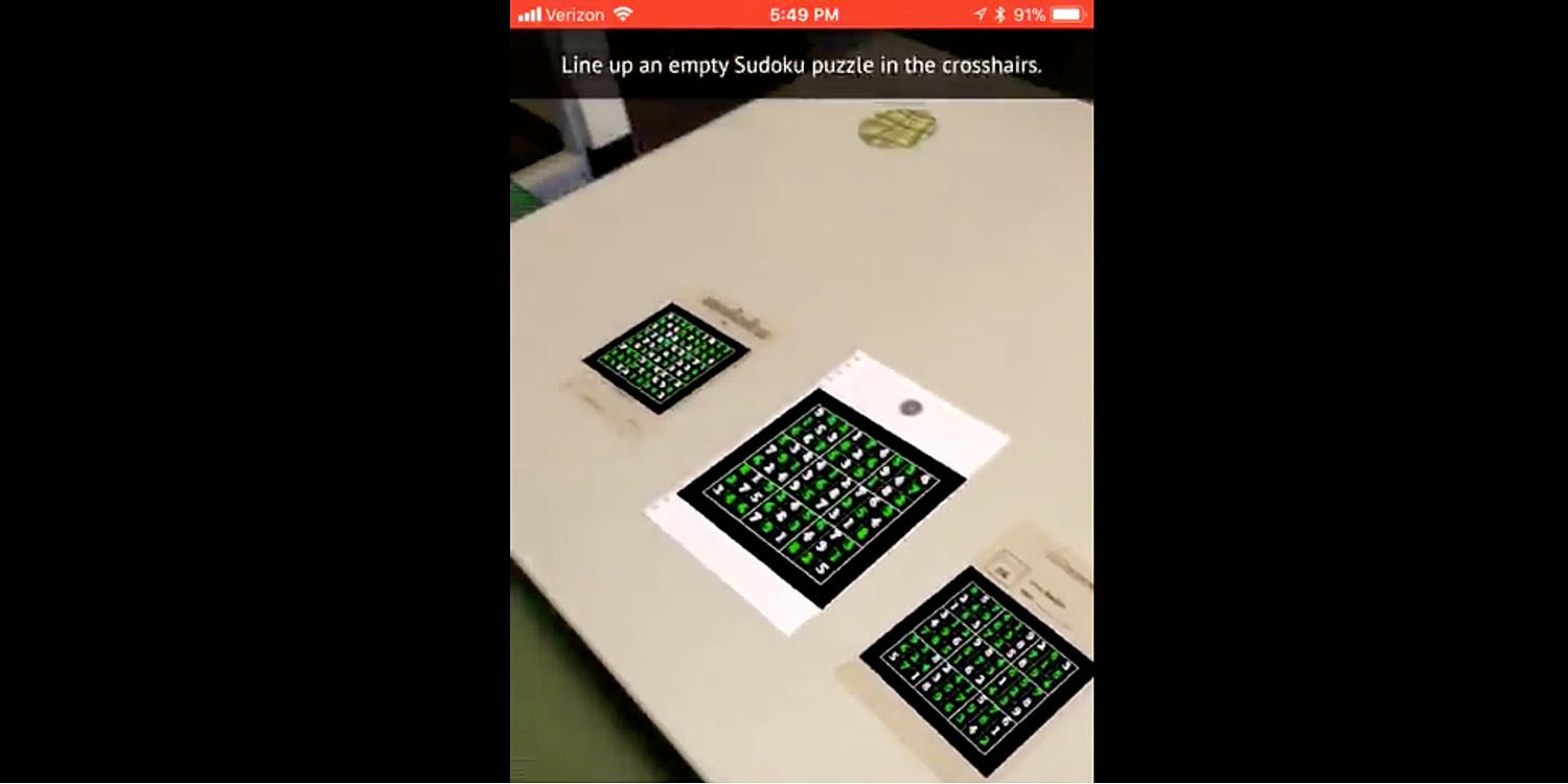 تطبيق يحل لعبة Sudoku