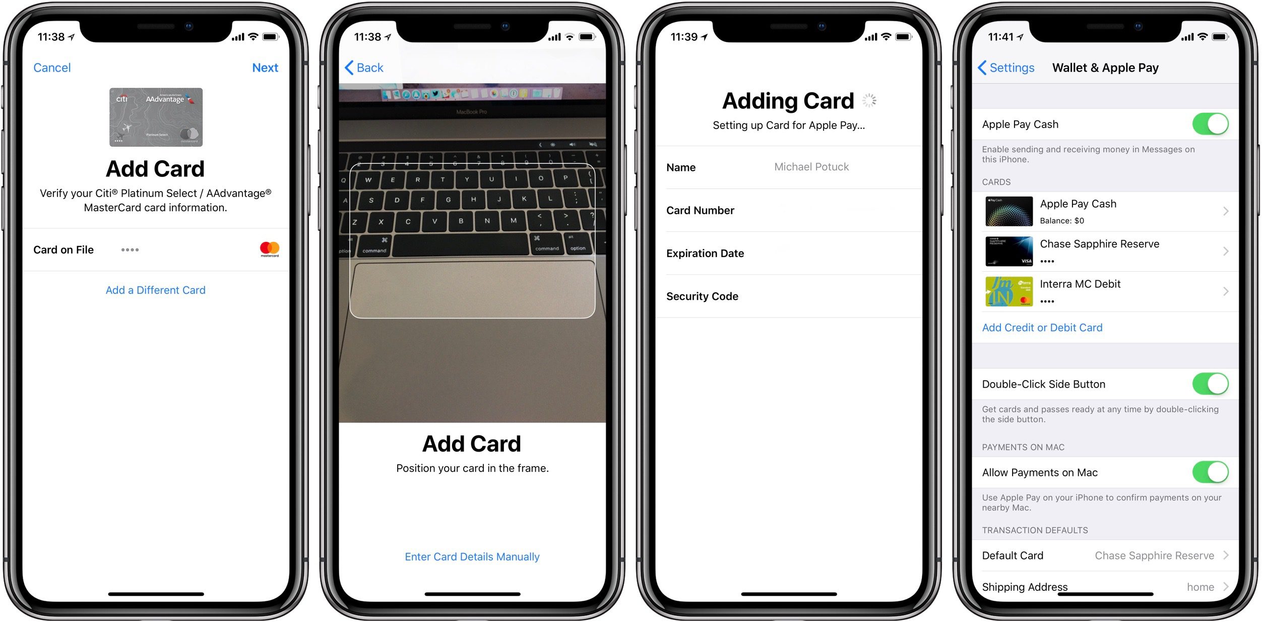 إعداد ميزة تحويل الأموال عبر خدمة Apple Pay Cash
