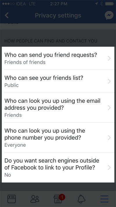إعدادات خصوصيّة فيسبوك على iPhone وiPad