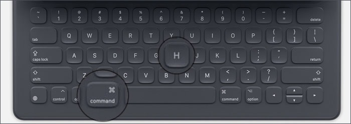 اختصارات لوحة المفاتيح الذكيّة على iPad Pro