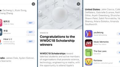 تطبيقات الفائزين بمنحة WWDC 2018