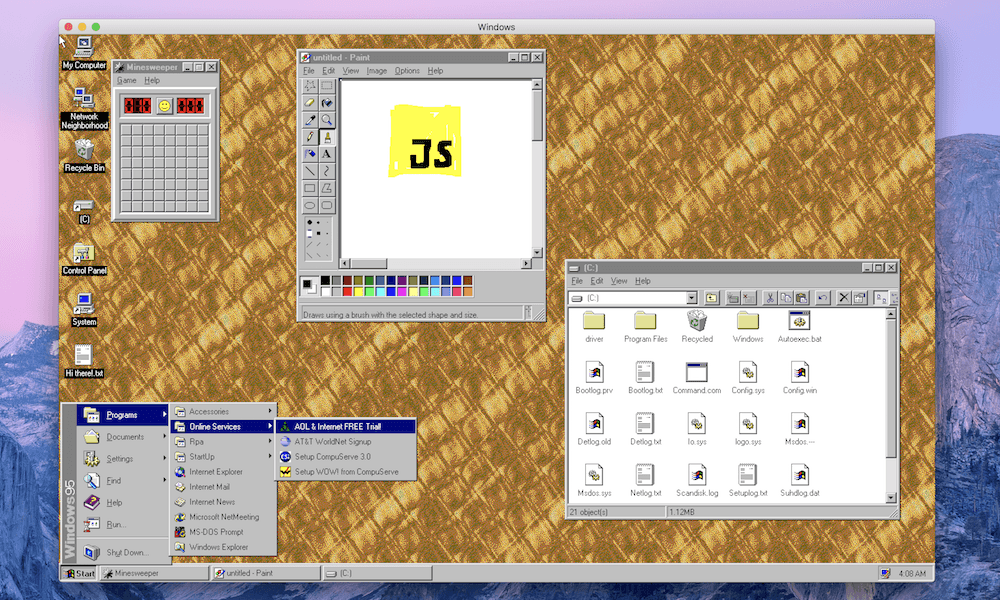 Windows 95 on Your Mac