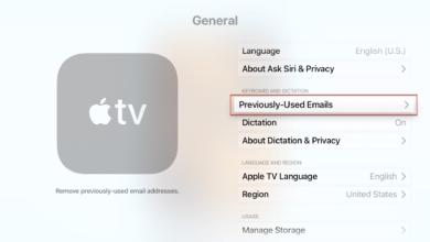 delete previously used Apple IDs and emails on Apple TV