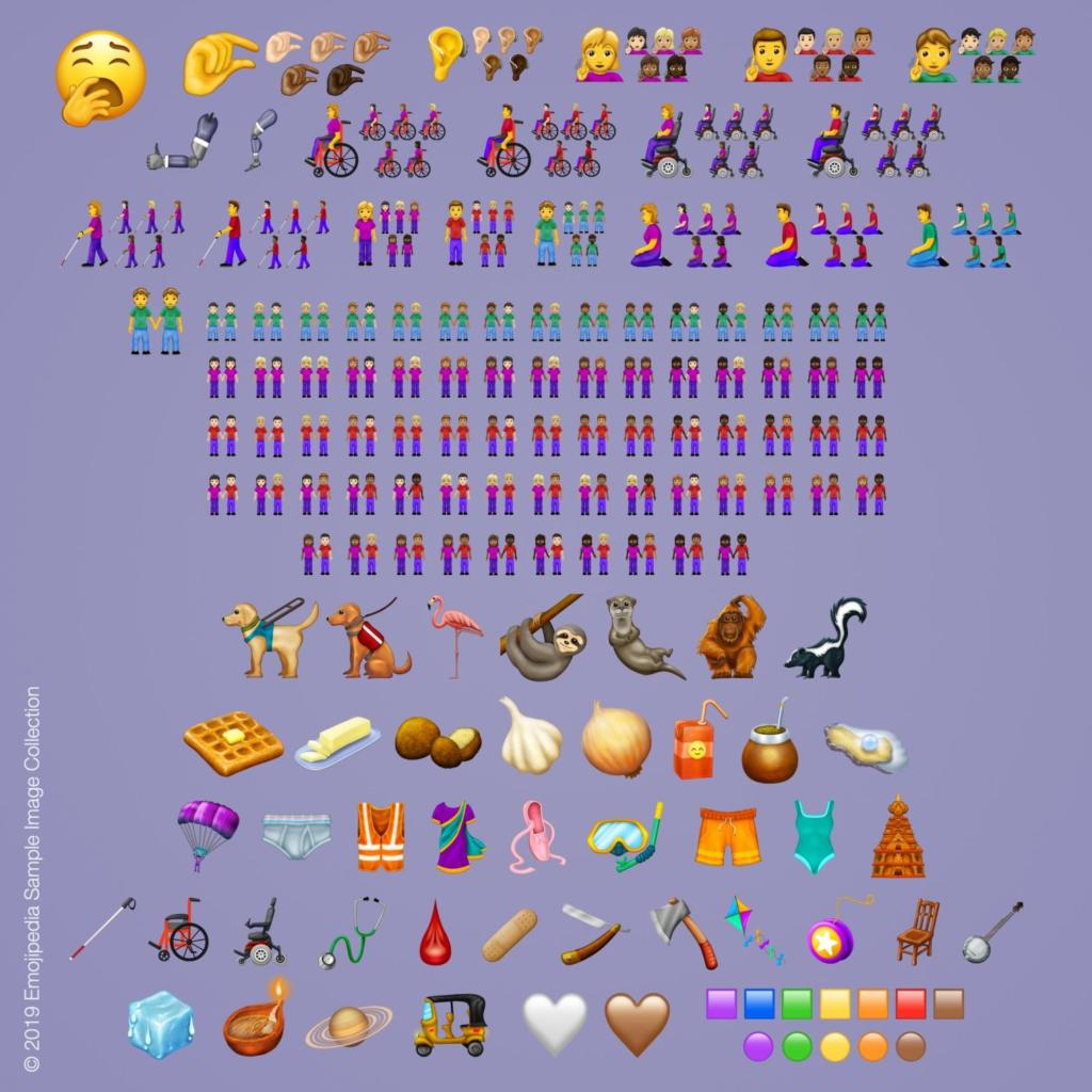 الرموز التعبيرية emoji التي سيتم إصدارها في عام 2019
