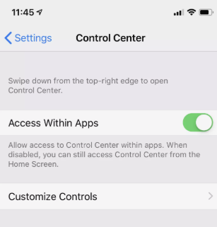 تسجيل الشاشة في نظامي iOS 11 و12