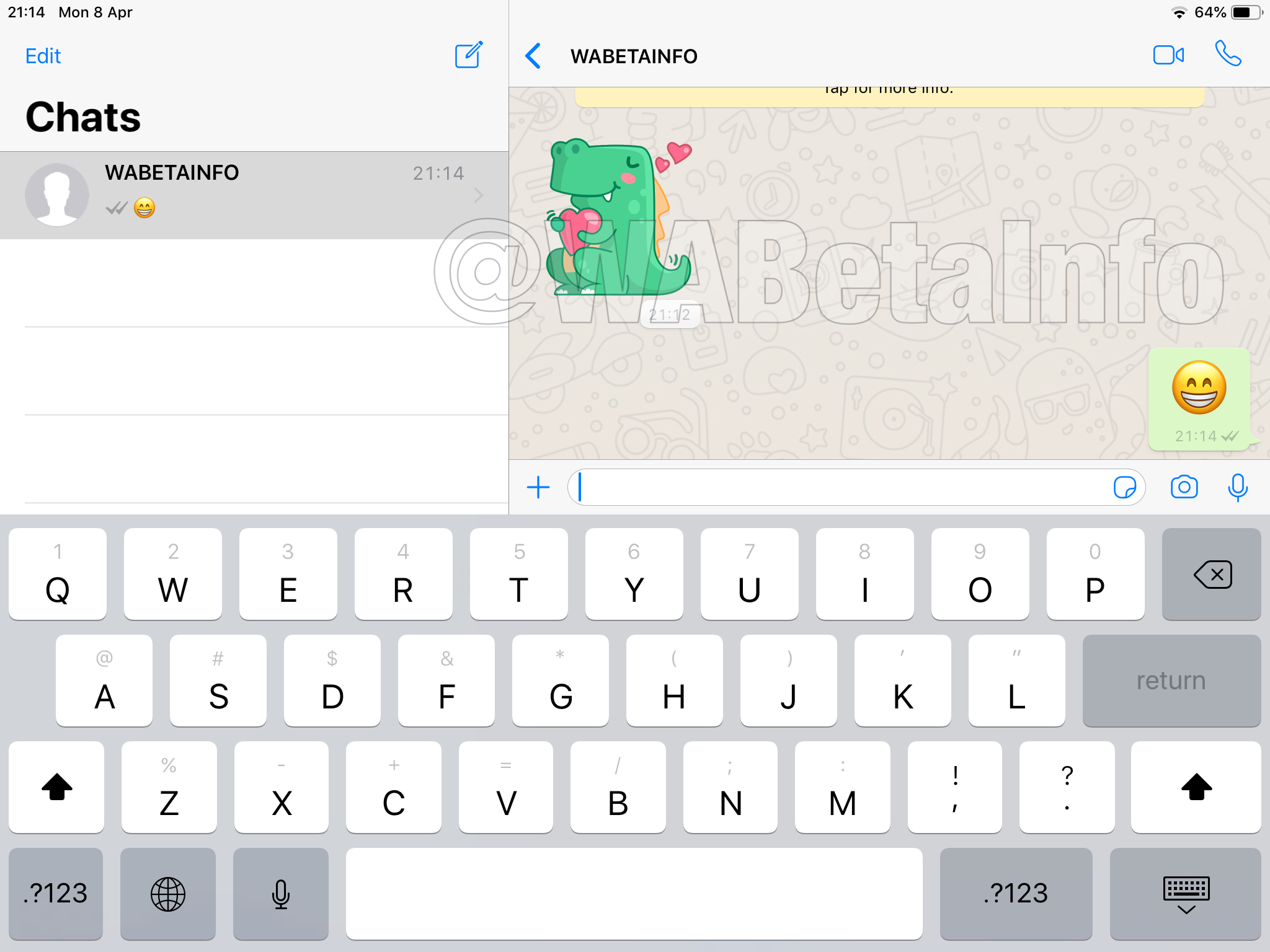 WhatsApp يعملون على إصدار نسخة خاصة من التطبيق لأجهزة iPad