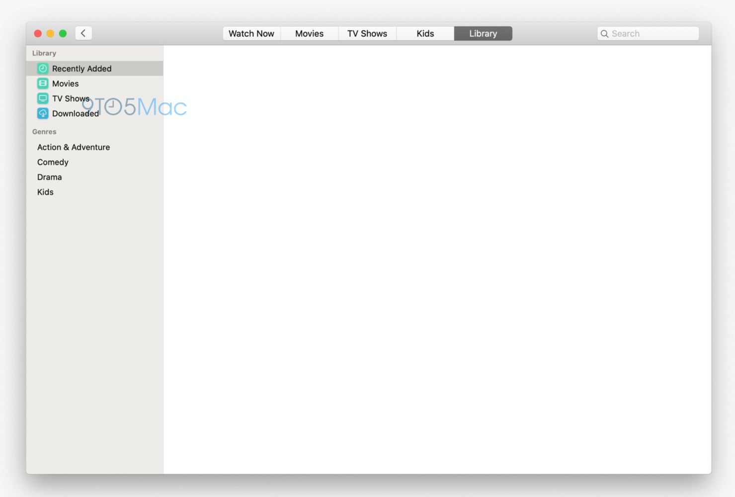 تطبيقات Music وTV على نظام macOS 10.15