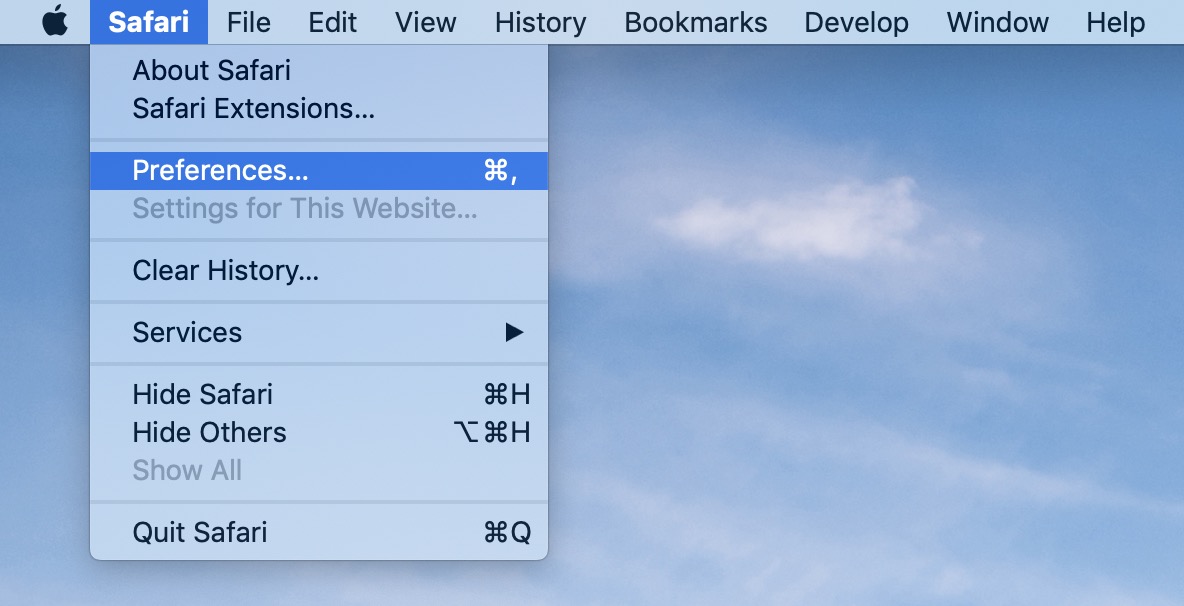 إيقاف الفتح التلقائي للتنزيلات من الويب على حاسب Mac