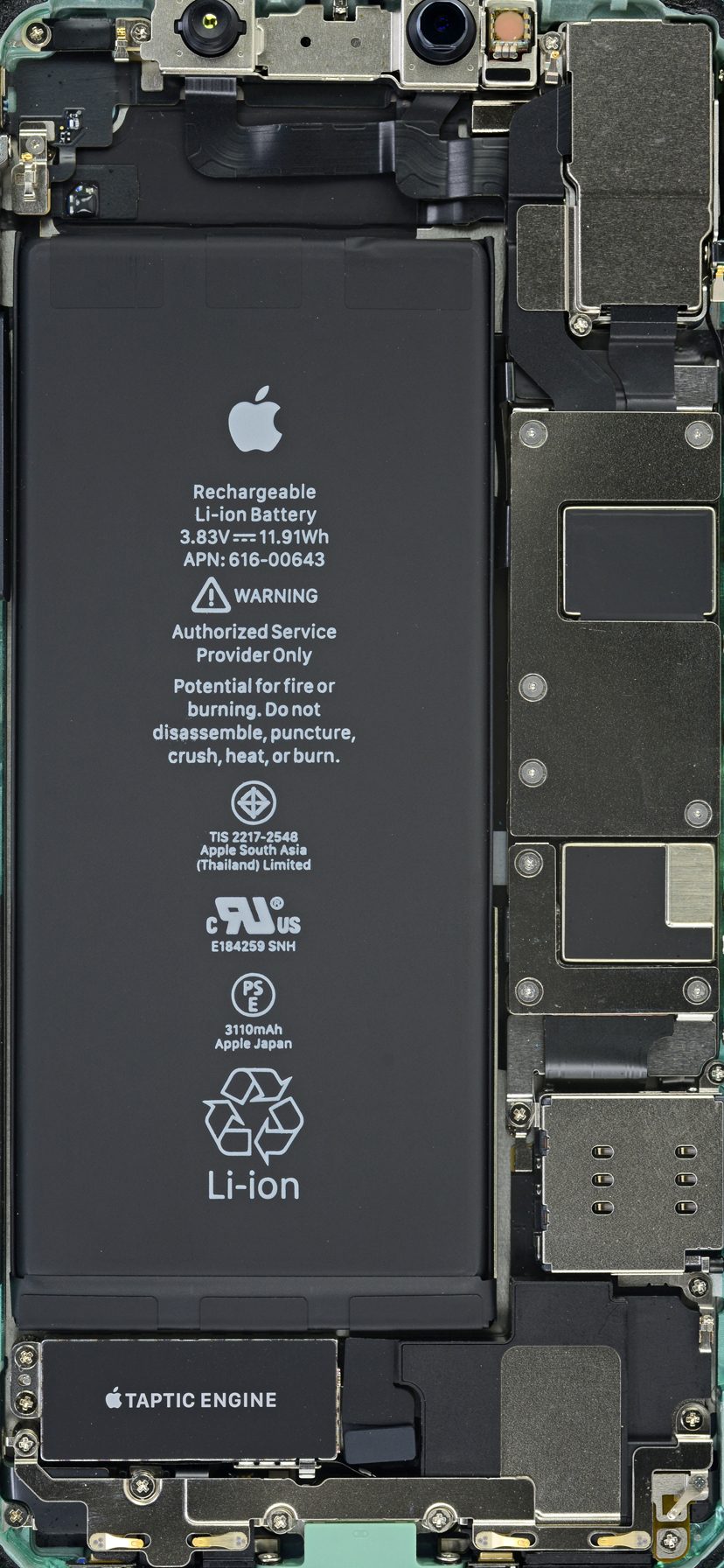 خلفيات iPhone للمكونات الداخلية في iPhone 11 و11 Pro
