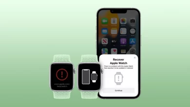 Apple Watch firmware restored from an iPhone iOS 15.4